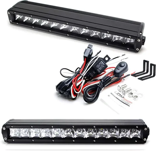 Vista 8 de iJDMTOY 35-966 Barra de Luz Scoop Compatible con Toyota Tacoma 2016 en adelante, Incluye (1) Barra de Luz LED de Alta Potencia de 60W, Soportes
