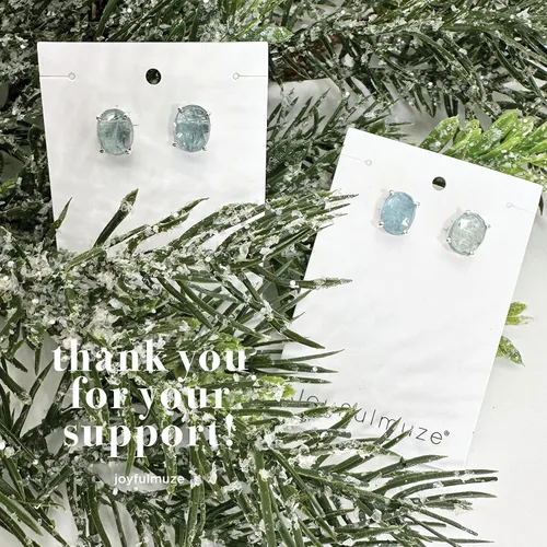 Vista 9 de Aretes de oro azul aguamarina, oro micro de 14 quilates sobre plata de ley 925, hermosa piedra preciosa auténtica, regalo de joyería para mujer, 2CT