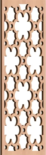 Vista 140 de 9 3/8"W x 24 3/8"H x 1/4"T Southgate Decorativos Paneles De Pared De Madera Calado, Abedul