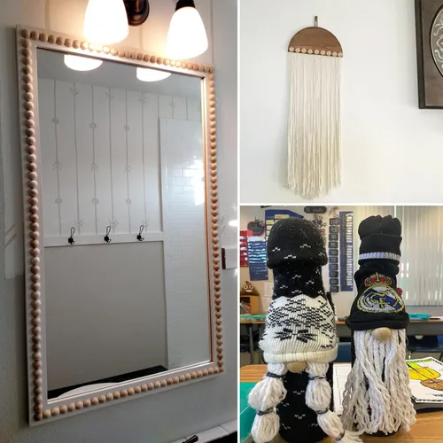 Vista 5 de 60 bolas de madera de 2 pulgadas, bolas de madera divididas, medias esferas de madera, bolas semicirculares, adecuadas para pintura, vidrio, varios