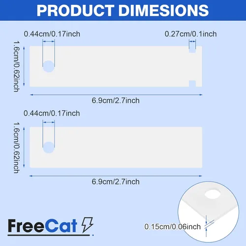 Vista 5 de WE1M333 Rodamiento de tambor de secadora Glide Slide de FreeCat, reemplaza WE1M504 PS755842 WE1M4811032671 AP3672582 WR17X11653 WR17X3093 WE1M1067