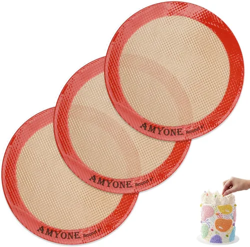 Vista 12 de AMYONE Alfombrilla para hornear de silicona de un cuarto, 2 piezas de alfombrillas para hornear de silicona antiadherente, hoja para galletas
