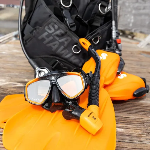 Vista 3 de SCUBAPRO Seahawk 2 Diving BCD con pulpo/inflador Air2 de 5ª generación (XL, negro)