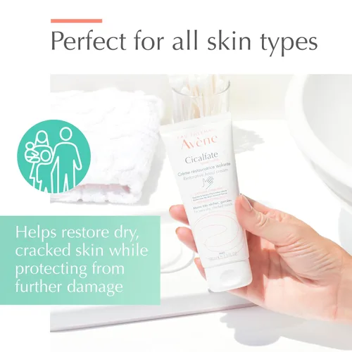 Vista 3 de Avène Crema de manos Cicalfate, loción nutritiva intensa para manos secas y agrietadas, 3.3 onzas
