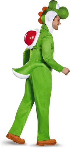 Vista 3 de Disguise Disfraz de Yoshi de lujo para adultos Medium