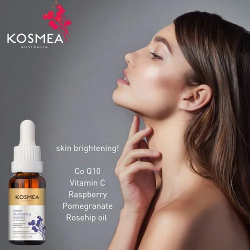 Vista 8 de Kosmea Revive Illuminating Essence - Aceite facial hidratante para todo tipo de piel, 0.7 fl oz, aceite facial superfino Aceite de vitamina C