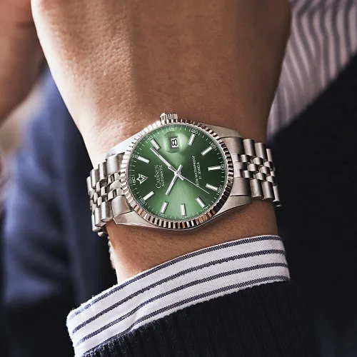 Vista 3 de CADISEN Relojes automáticos MIYOTA 8215 Reloj de pulsera impermeable para hombre, 38mm