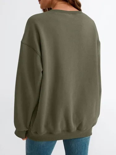 Vista 29 de EFAN Sudaderas de gran tamaño con cuello redondo Y2K para mujer, sudaderas con capucha para otoño, moda 2025, ropa para adolescentes y niñas, lindo