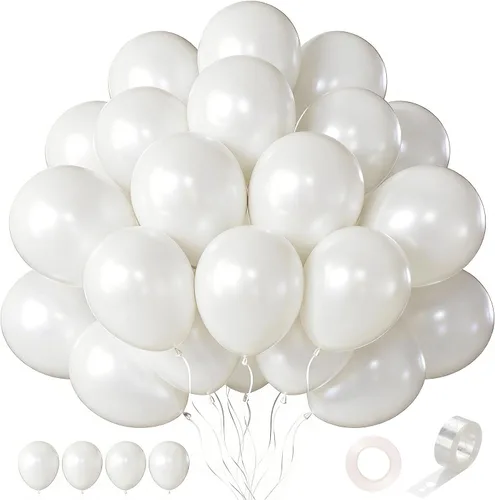 Vista 28 de Globos rosa claro, 125 piezas de diferentes tamaños de 8, 12, 10, 5 pulgadas, kit de arco de globos rosa pálido pastel para princesa, cumpleaños
