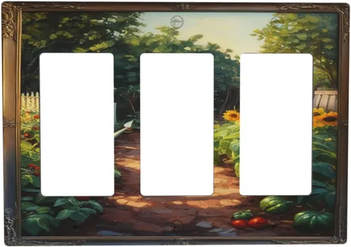 Vista 101 de Cubiertas Decorativas para Interruptores de Luz Arte de Pájaros BirdArt 1 Gang Salida Dúplex Individual Placa de Pared Placa de Interruptor Placa