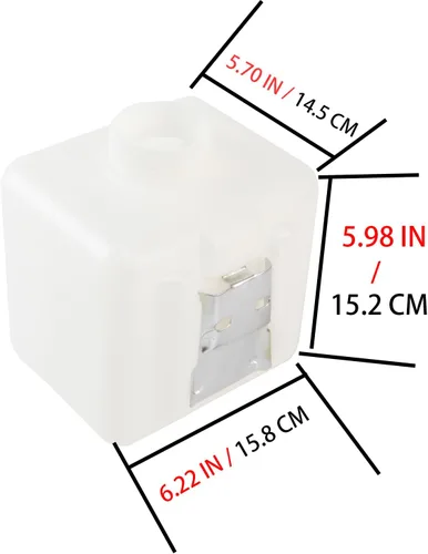 Vista 2 de Tanque de combustible de plástico con calentador diésel, tanque de aceite, caja de agua, contenedor (2.5L-0.66Gallones)