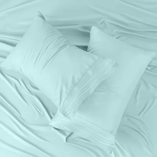 Vista 299 de LUX Décor - Juego de sábanas Twin de microfibra ultrasuave de 3 piezas con sábana encimera, sábana bajera de 16 pulgadas de profundidad y funda