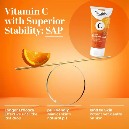Vista 7 de TruSkin Exfoliante Facial Suave con Vitamina C - Exfoliante Diario Iluminador para Todos los Tipos de Piel - Suaviza y Alisa la Piel con Vitamina C