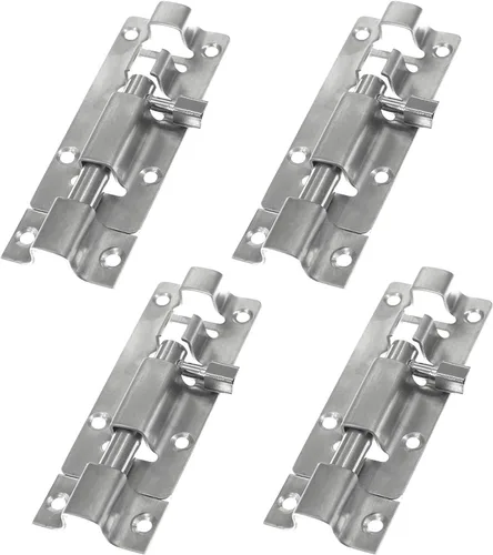 Vista 7 de 10 unids 1.969 in/2 "acero inoxidable seguridad interior exterior puerta ventana pestillo de bloqueo deslizante barril perno deslizante cerradura
