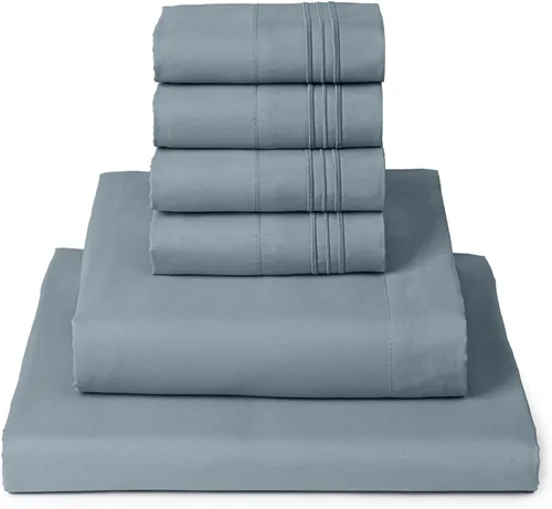 Vista 61 de Mellanni Juego de sábanas Twin XL - Juego de ropa de cama de 4 piezas de la colección icónica, (incluyendo 2 fundas de almohada), bolsillo profundo