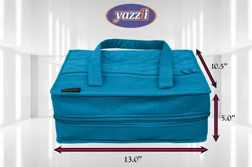 Vista 8 de Yazzii Quilter's - Bolsa para proyectos con 19 bolsillos, organizador de bolsas de almacenamiento portátil, organizador de almacenamiento multiusos