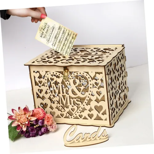 Vista 5 de USHOBE 3pcs Box Wedding Money Holder Alcancias De Dinero para Adultos Decorative Gift Container Piggy Bank for Adults Adult Piggy Bank Cajas De
