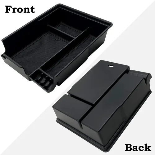 Vista 5 de Organizador de consola central compatible con Hyundai Palisade 2022 2021 2020 Accesorios (Negro)