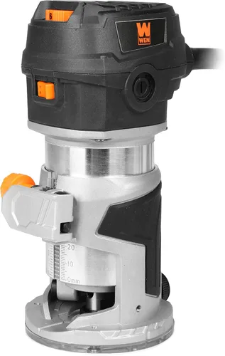 Vista 9 de WEN Enrutador compacto sin escobillas inalámbrico de 20 V Max con base fija (solo herramienta, batería no incluida) (20610BT)