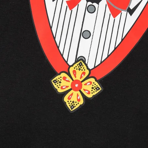 Vista 3 de bakjuno Traje de jazz de vampiro + capa para el primer Halloween para bebé recién nacido Negro
