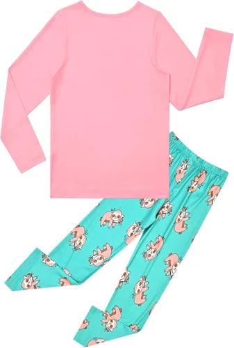 Vista 50 de QPANCY Conjunto de pijamas a juego para niñas y muñecas, pijamas de manga larga para otoño e invierno