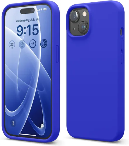 Vista 23 de elago Compatible con Funda para iPhone 15, Funda de Silicona Líquida, Cubierta Protectora de Cuerpo Completo, Resistente a Golpes, Diseño Delgado