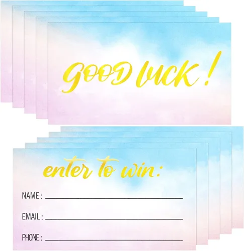 Vista 8 de 300 piezas de tarjetas de rifa "Enter to Win" de 3.5 x 2 pulgadas, tarjetas de formulario de ingreso para concursos, carnavales, rifas, ferias