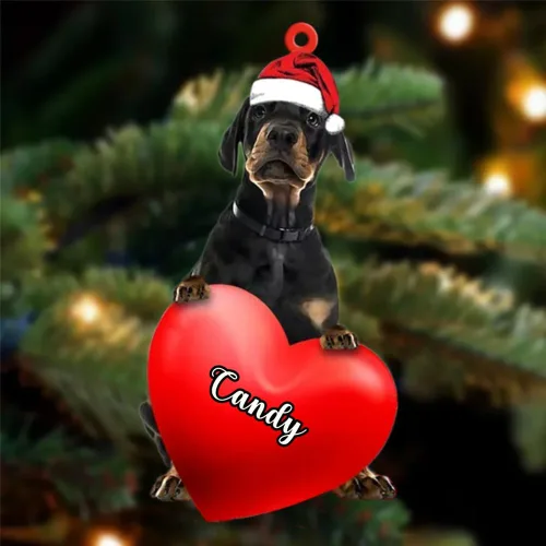 Vista 136 de Adornos de Navidad personalizados para perros, nombre personalizado, adorno de Malamute de Alaska, adornos acrílicos, regalos de Navidad, amantes