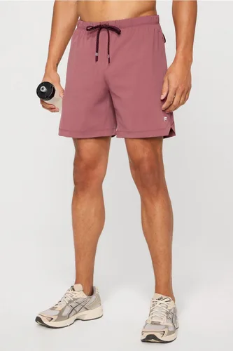Vista 53 de Fabletics The One - Pantalón corto para hombre (forro), entrenamiento, natación, ligero, de secado rápido, bolsillo con cremallera, tejido elástico