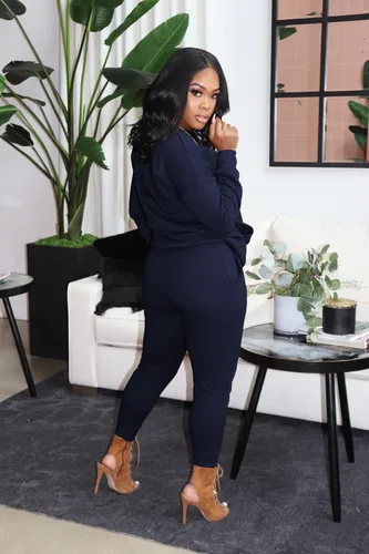 Vista 2 de Mrskoala Conjuntos de moda para mujer, conjunto de 2 piezas de pantalones deportivos de entrenamiento