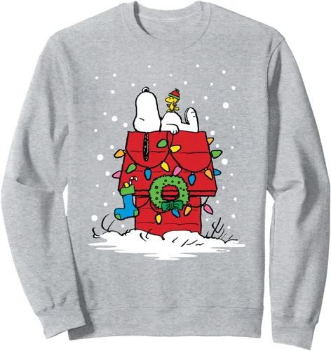 Vista 3 de Peanuts - Sudadera con calcetín de Snoopy y Woodstock Negro