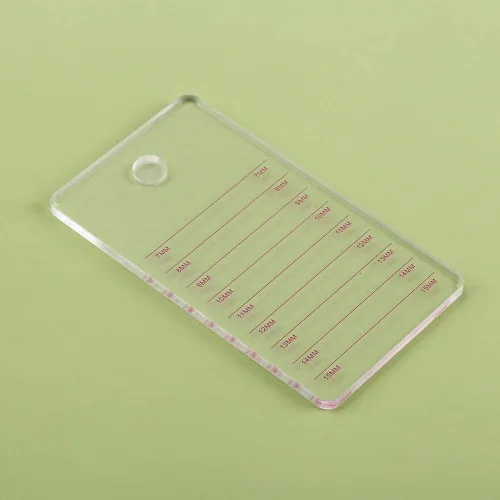 Vista 10 de Paleta de extensiones de pestañas acrílicas, organizador de pestañas postizas para injerto, bandeja de pestañas, paleta de pinzas adhesivas de azul