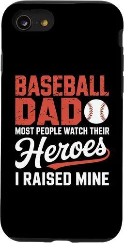 Vista 18 de Baseball Dad Most People Watch Their Heroes I Raised Mine Case for iPhone 16