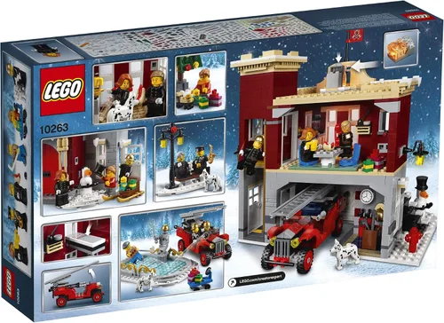 Vista 5 de LEGO Creator Expert Winter Village Fire Station 10263 Kit de construcción (1166 piezas)