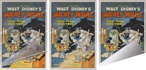 Vista 3 de Mickey Mouse - Walt Disney Movie Poster (The Mad Doctor) (Size: 24" x 36") (Laminated Poster)
