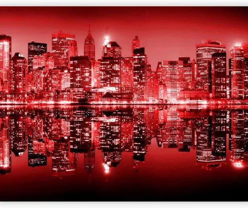 Vista 12 de artgeist Mural de pared Nueva York, 77 x 61 pulgadas, adhesivo autoadhesivo para pared, diseño de foto extraíble, decoración del hogar, paisaje
