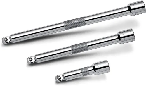 Vista 7 de Powerbuilt Juego de 3 barras de extensión de enchufe de 1/2 pulgada con punta oscilante, incluye 3 pulgadas, 5 pulgadas, 10 pulgadas de largo