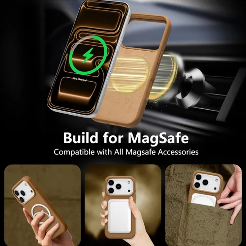 Vista 370 de Funda magnética de silicona para iPhone 13 Pro, color blanco antiguo [Compatible con Magsafe] [Forro de microfibra suave antiarañazos], funda