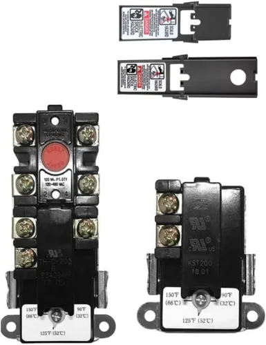 Vista 10 de EWH-03 Kit de ajuste del calentador de agua eléctrico con llave de elementos, incluye termostato de calentador superior e inferior, 2 elementos
