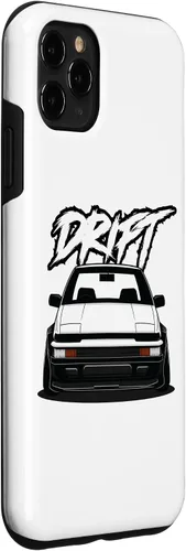 Vista 3 de iPhone 11 Pro Max JDM Drift Anime Manga Car Hachiroku, una funda de carreras para autos de postura 86