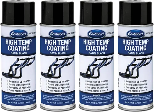 Vista 4 de Eastwood Aerosol de recubrimiento negro satinado resistente a altas temperaturas 11.75 oz