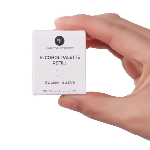 Vista 6 de Narrative Cosmetics Sartenes de recambio de paleta de alcohol - FX Colors - Prime White Blanco Prime