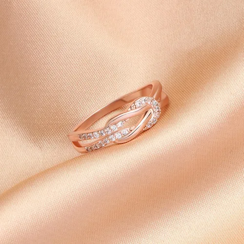 Vista 3 de Memgift Gifts for Women Mothers Day Gift from Daughter Best Friends Birthday Gifts for Nieces Granddaughters Love Knot Rings for Christmas