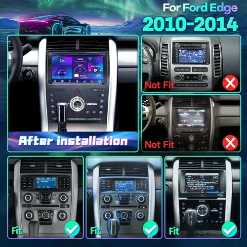 Vista 2 de 8Core 4+64G Radio de coche para Ford Edge 2010 2011 2012 2013 2014