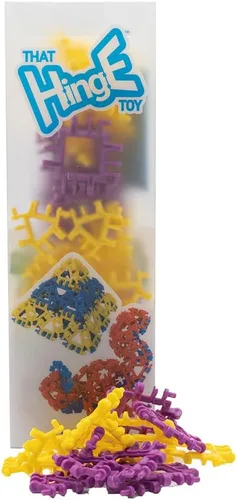 Vista 13 de That Hinge Toy - Juego de 82 piezas azul + rosa, animal + más juguete de construcción STEM