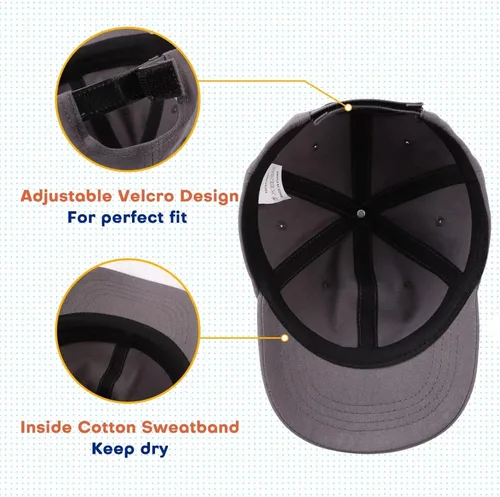 Vista 23 de Peecabe Gorra de béisbol para niños pequeños, unisex, de algodón, ajustable, para bebés, niños, gorra de béisbol para niñas de 1 a 5 años