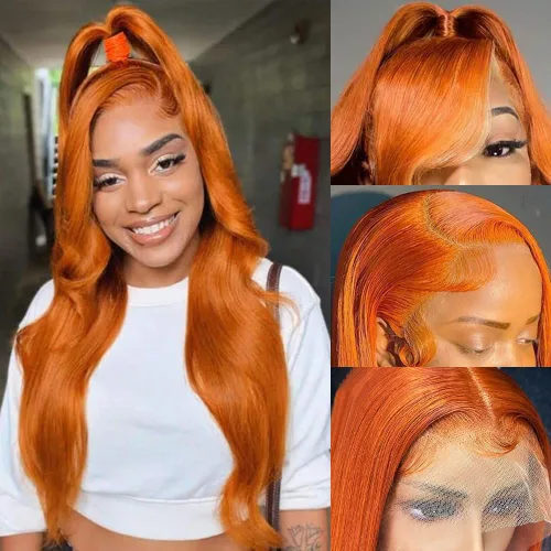 Vista 16 de Avolo Peluca de cabello humano con encaje frontal degradado de 22 pulgadas, prearrancado, 13x4, ondulado, encaje frontal, pelucas de cabello humano