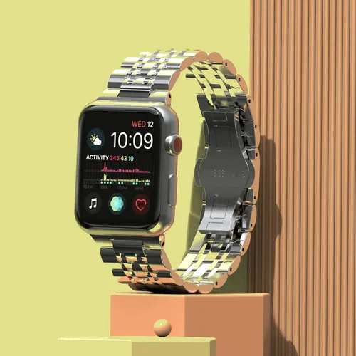 Vista 3 de SaNgaiMEi Correa de repuesto para Apple Watch de 1.496 pulgadas, 1.575 pulgadas, 1.614 pulgadas, 1.654 pulgadas, 1.732 pulgadas, 1.772 pulgadas