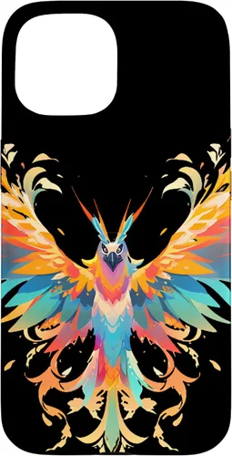 Vista 6 de Funda para iPhone 11 Rising Phoenix Fire Colorful Bird Open Wing Rebirth