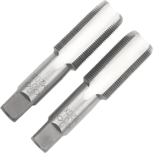 Vista 43 de M2 X 0.4 Mano métrica de grifo, mano derecha M2 X 0.016 in roscado mano grifo 1 par M2 X 0.4 Hand Tap 1Pair, Made of Alloy Tool Steel, Includes a